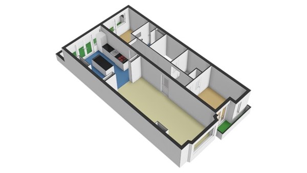 Floorplan - Willem Buytewechstraat 208C03, 3024 VL Rotterdam